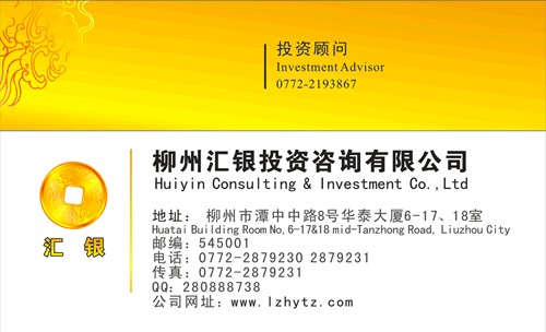 高端財務咨詢公司名片模板 專業形象，一步到位